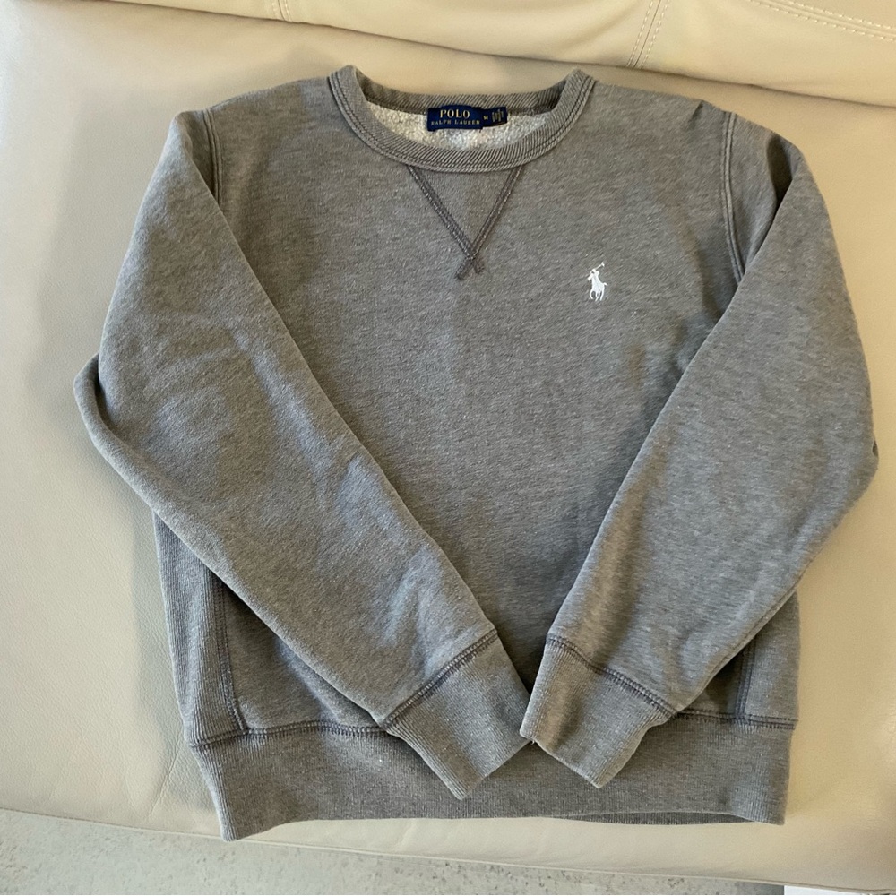 Polo by Ralph Lauren Boys Gray Fleece Sweatshirt